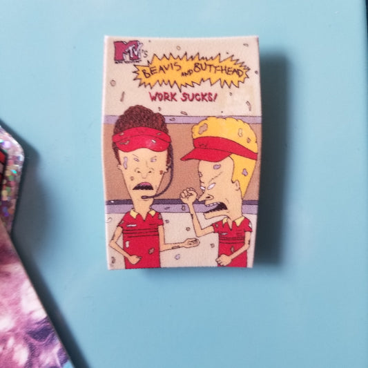 Bunghole and Dumbass Work Sucks VHS MAGNET