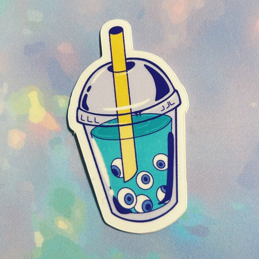 Eyeball Boba Holographic STICKER