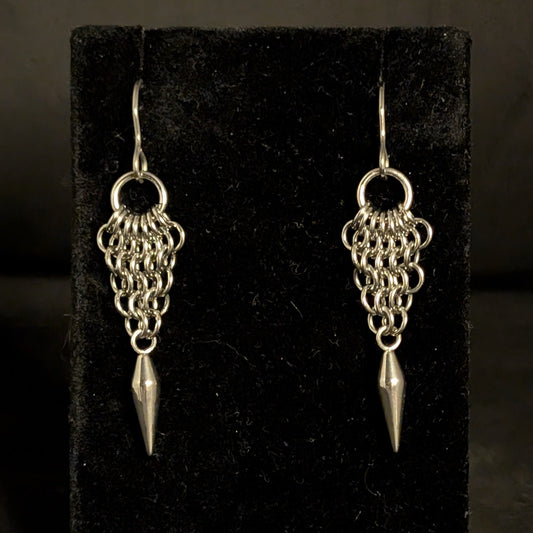 Euro Arrow Chainmaille EARRiNGS by Sixth House Ego