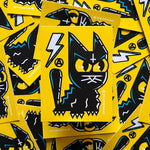 Electric Kitty STICKER by the666cat