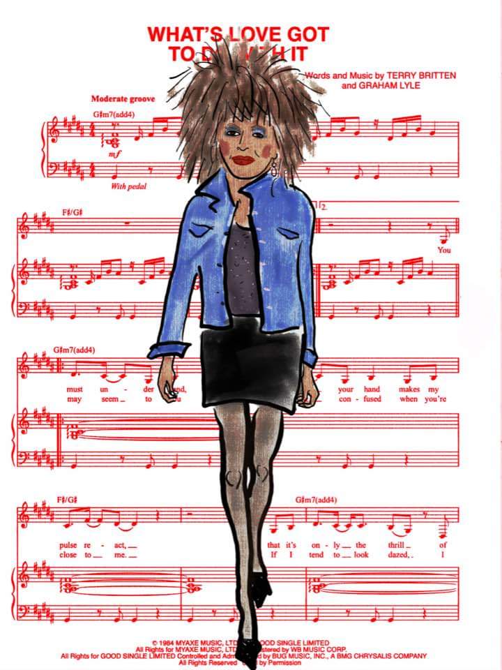 Tina Turner What's Love Sheet Music PRINT