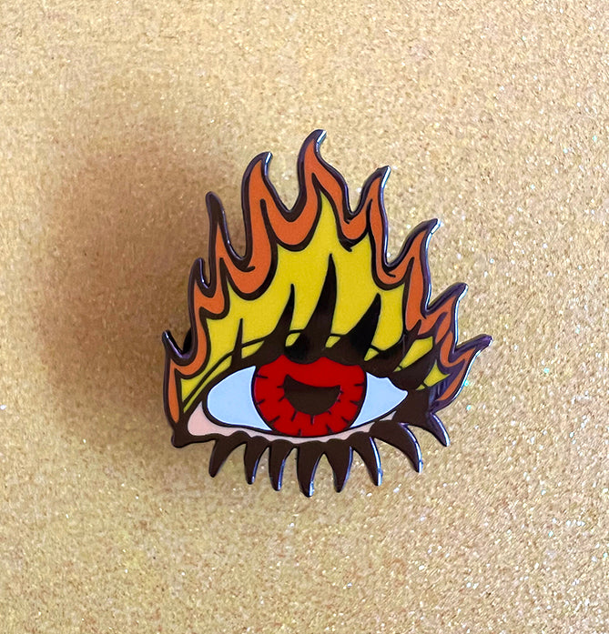 Flaming Eye ENAMEL PiN