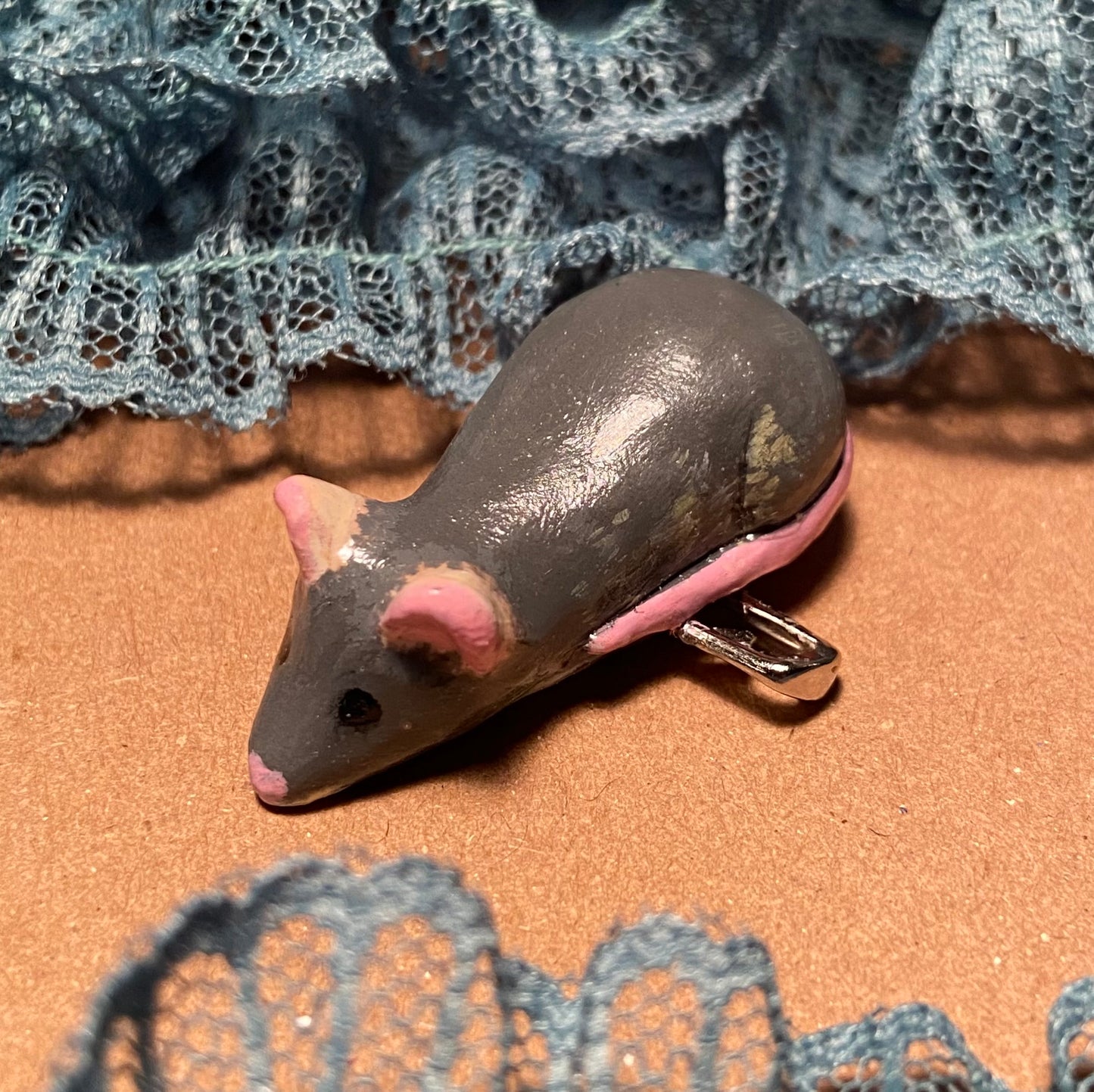 Hand-painted Rat HAT PiNs