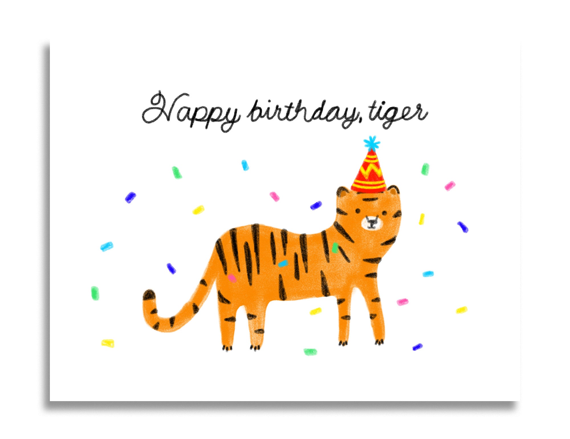 Happy Birthday Tiger CARD SouthStreetArtMart Happy Birthday Tiger CARD SouthStreetArtMart