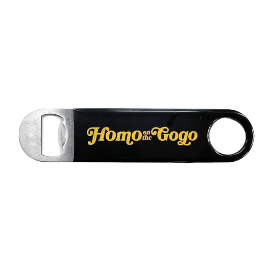 Homo on the Gogo BEER PADDLE / BOTTLE OPENER by Scissor Fiesta