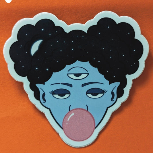 Space Babe STiCKER by One Dumb Shop