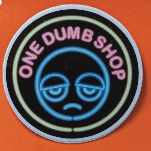 Neon Logo STiCKER by One Dumb Shop