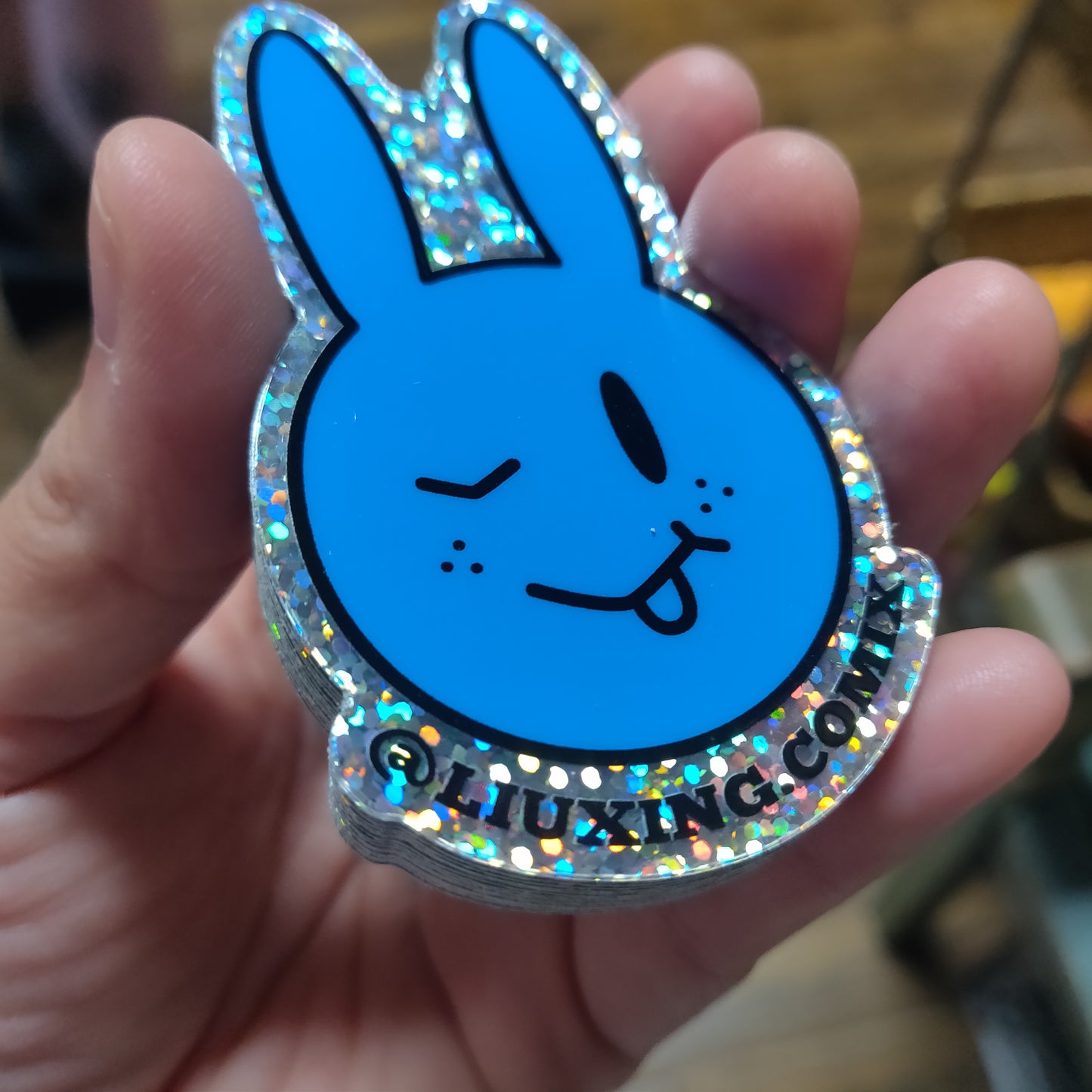 Liuxing Comix Bunny Holographic STICKER