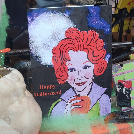 Endora Happy Halloween Bewitched GREETING CARD
