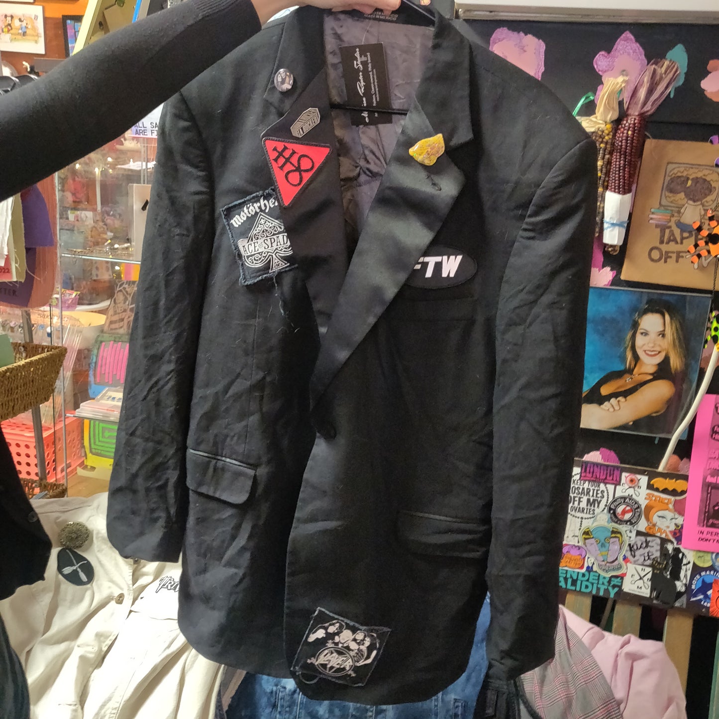 Ice Cream Man No Gods No Masters Customized Upcycled Blazer Jacket