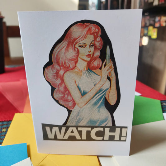 Watch ! Collage GREETING CARD