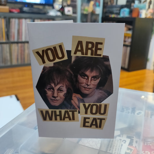You Are What You Eat Collage GREETING CARD