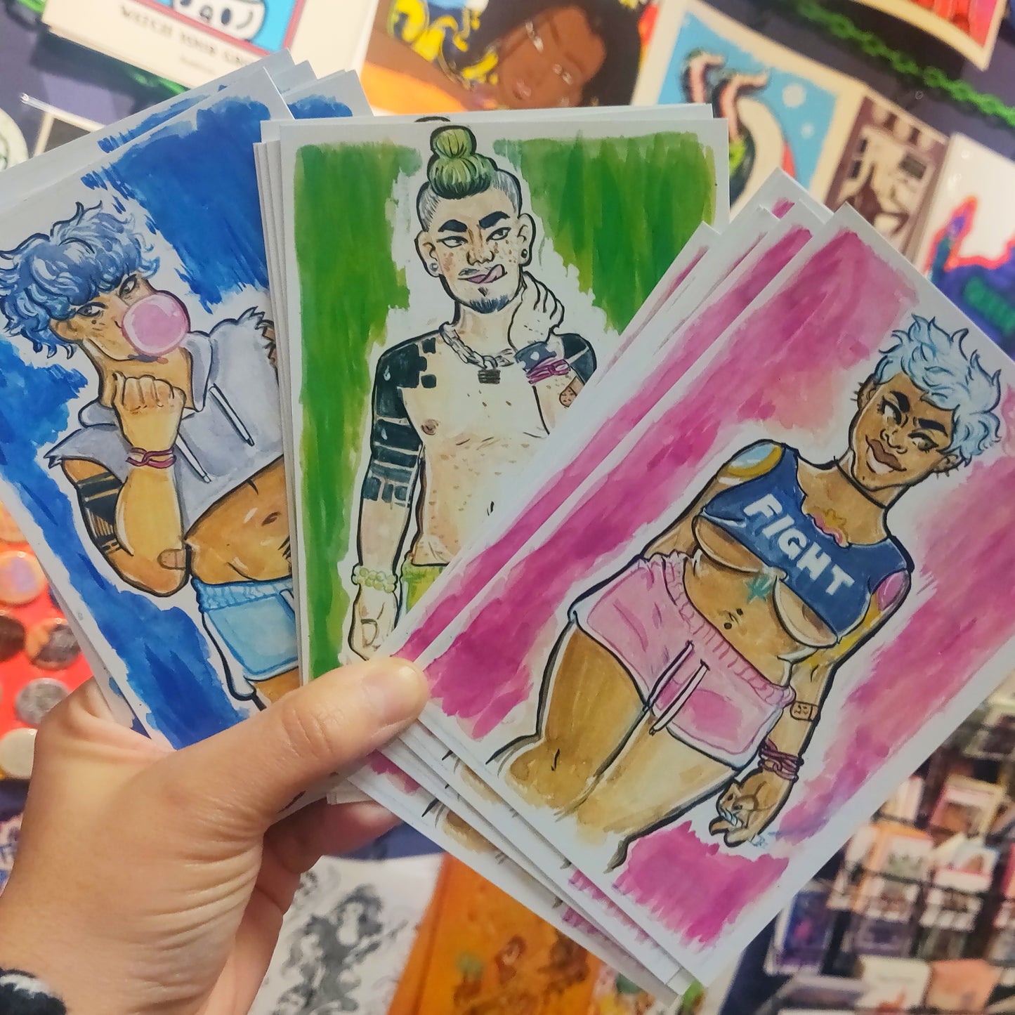 Total Babes POSTCARDs / Small PRiNTs by Alaina Ewins