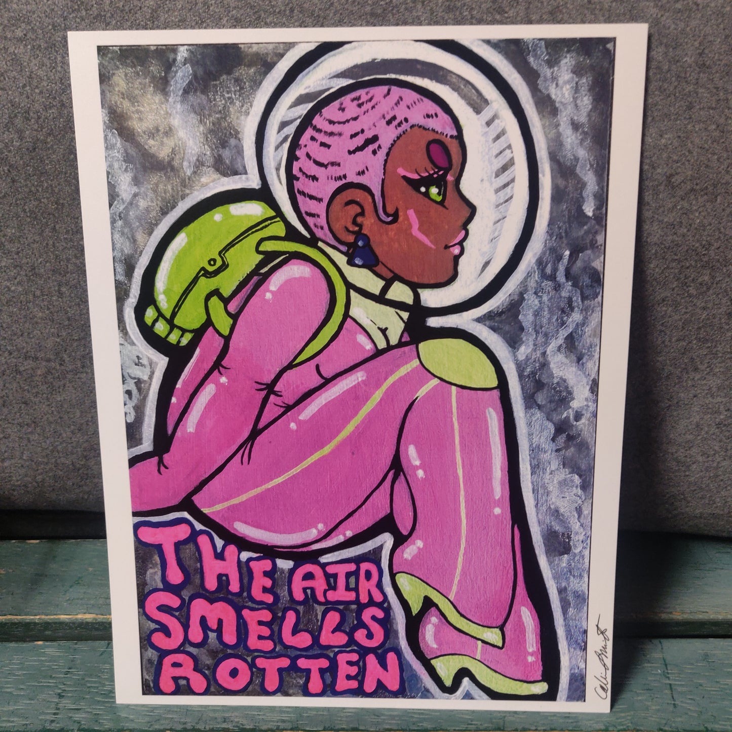 The Air Smells Rotten Space Babe PRiNT by Riot NJ