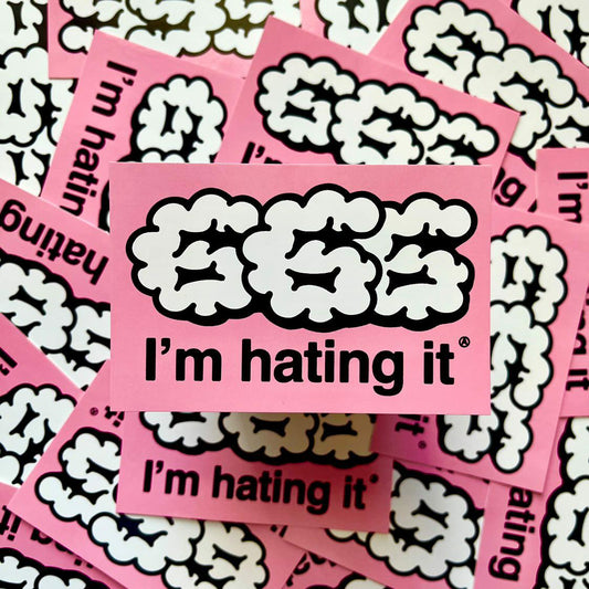 666 I'm Hating It STICKER by the666cat