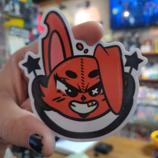 Angry Bunny STICKER by Mariah