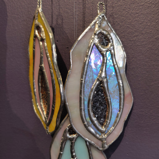 Vulva Stained Glass Sun-catcher Ornament