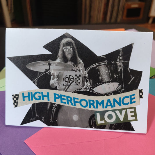 High Performance Love Collage GREETING CARD