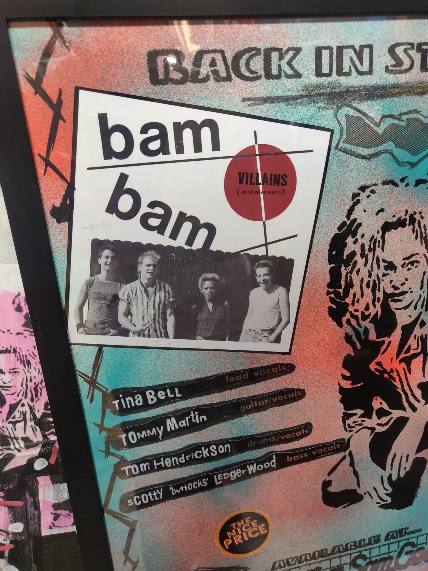 Bam Bam Tina Bell Framed Art Collab POSTER @TapedOffTv X @JayMcQuirns