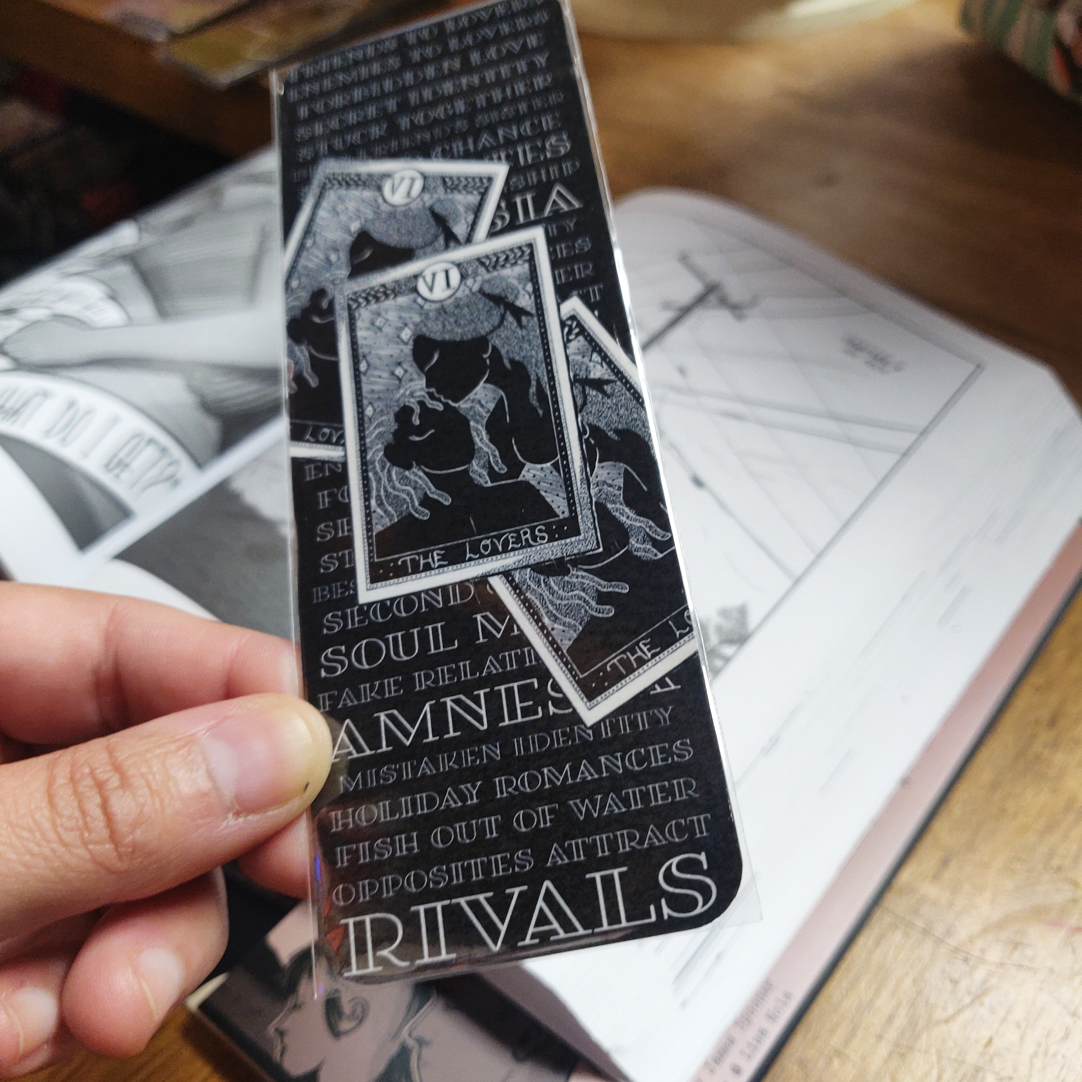 The Lovers Tarot BOOKMARK by Solo Souls – SouthStreetArtMart