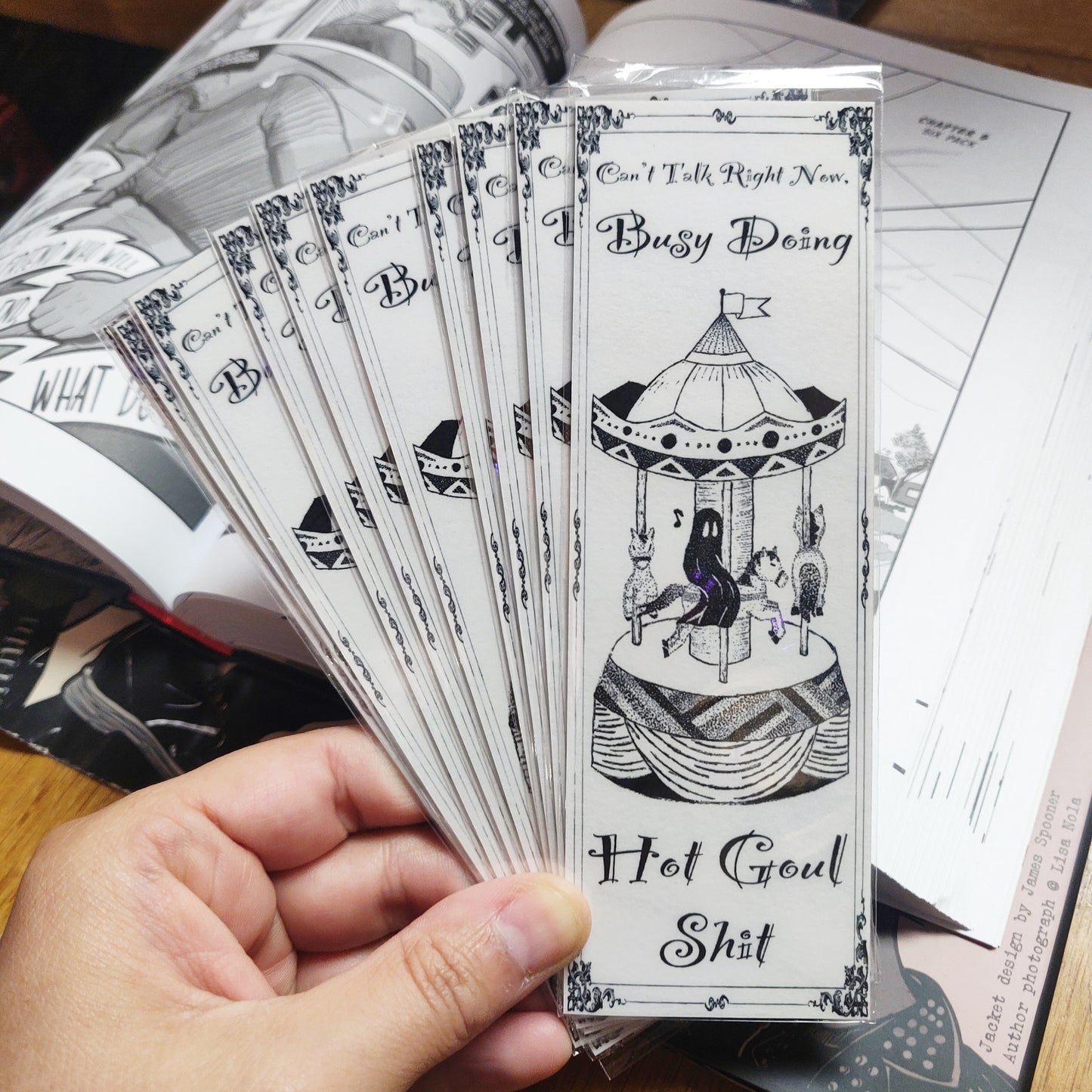 Hot Ghoul Shit Carousel BOOKMARK by Solo Souls