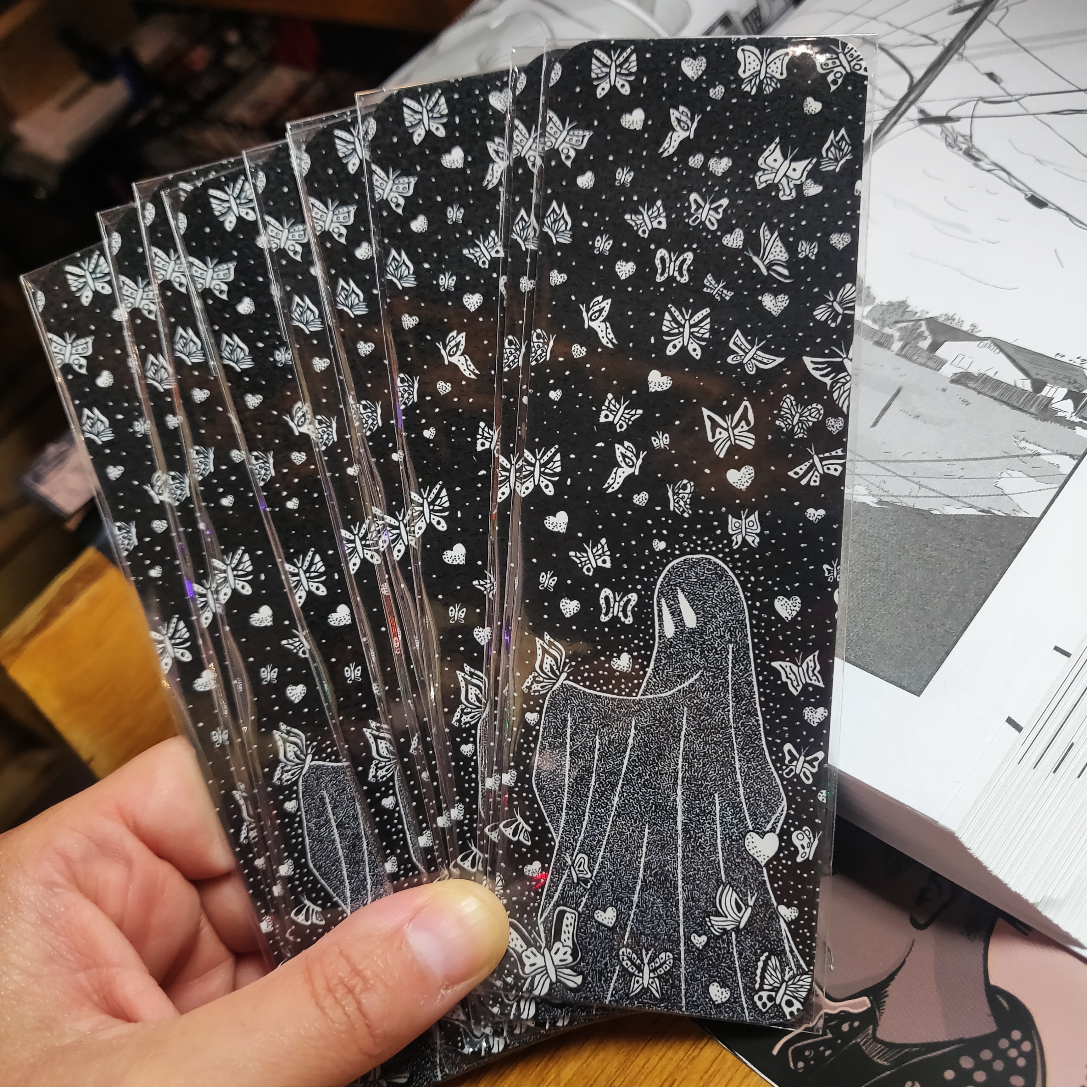 Butterfly Ghost BOOKMARK by Solo Souls – SouthStreetArtMart
