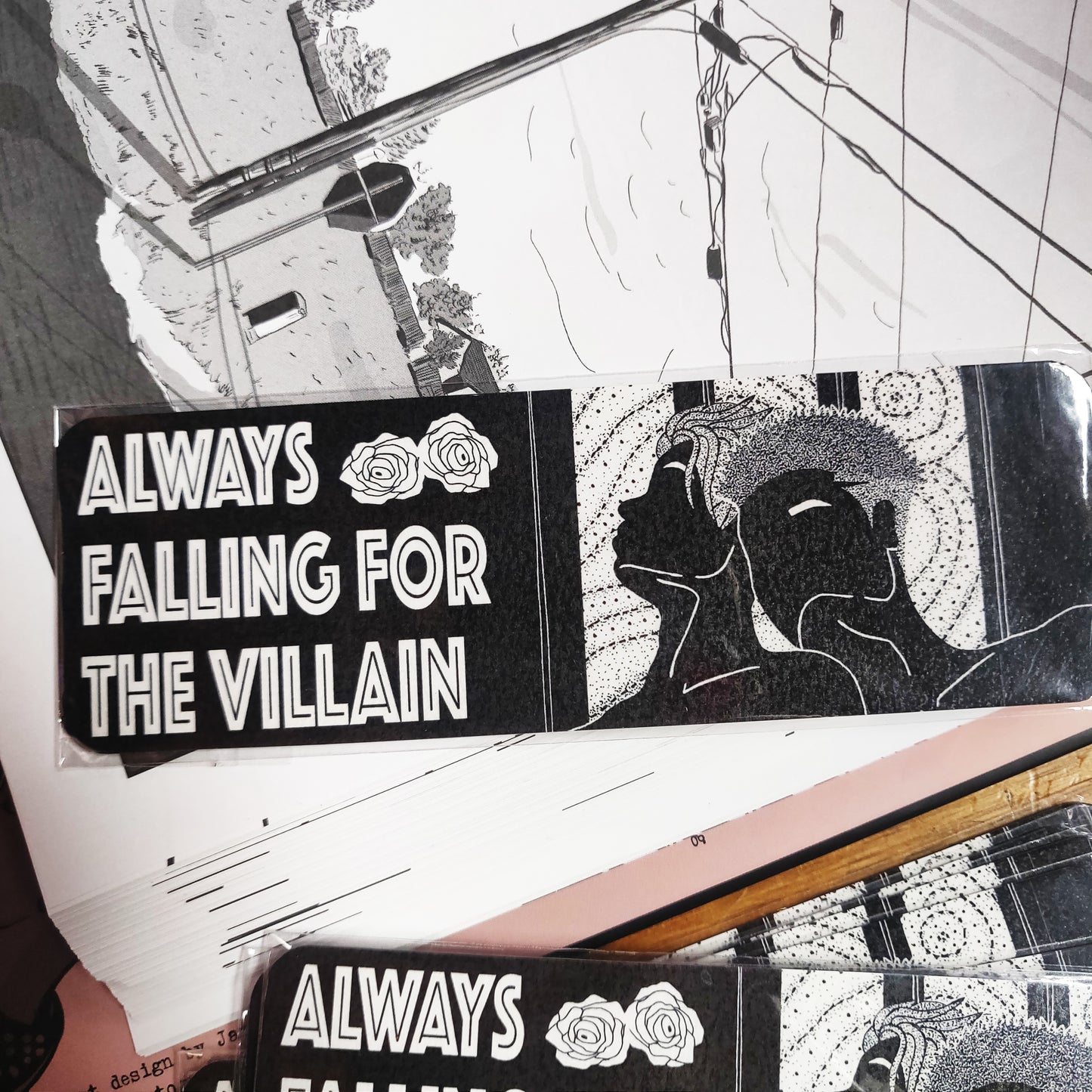 Always Falling for the Villain BOOKMARK by Solo Souls