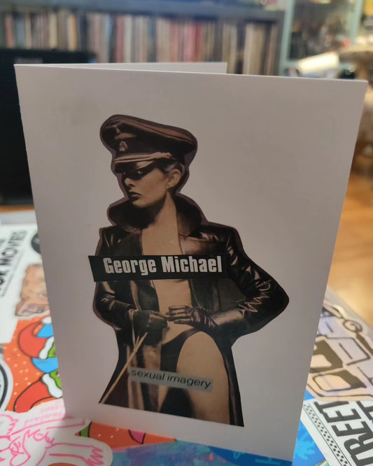 George Michael Sexual Imagery Collage GREETING CARD