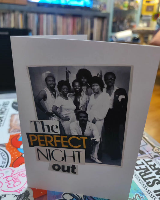 The Perfect Night Out Collage GREETING CARD