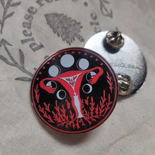 Uterus Moon Cycle ENAMEL PiN