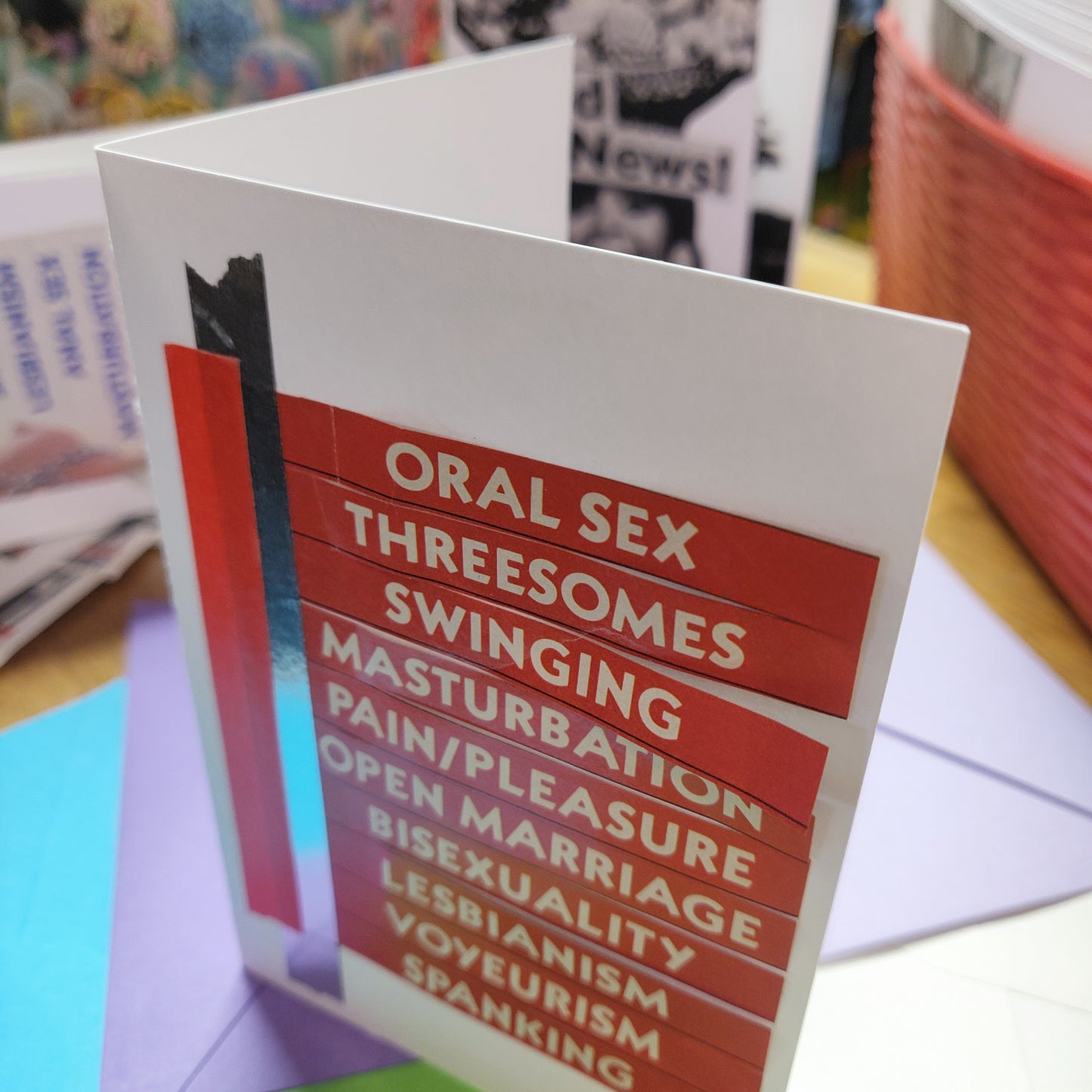 X red (18+) Chose your own adult adventure GREETING CARD