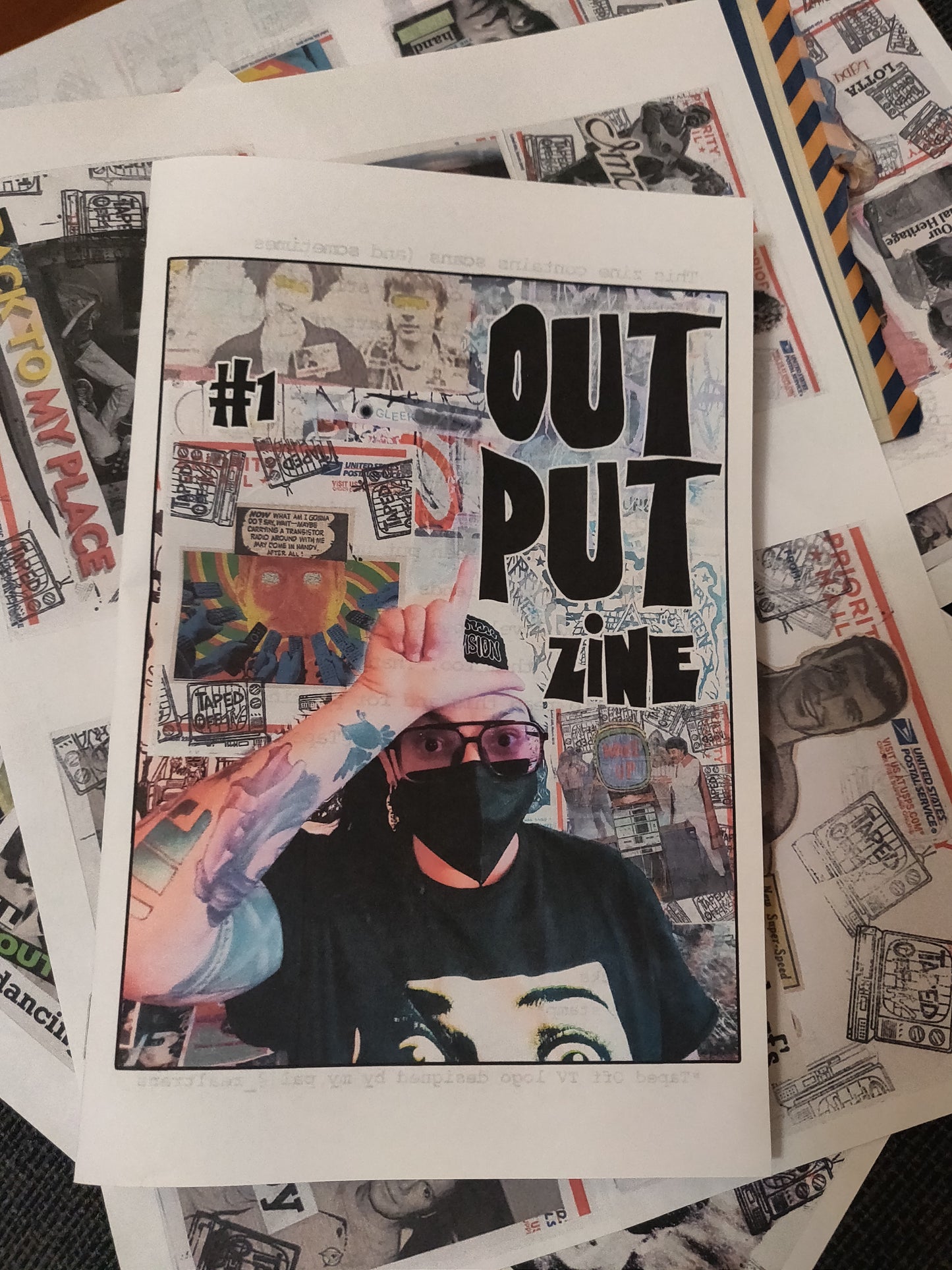 OUTPUT ZiNE #1 by Taped Off TV + Collage Sticker