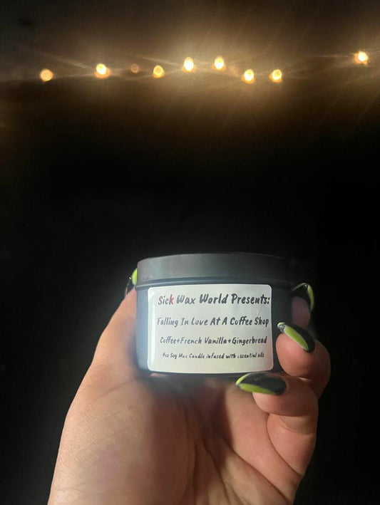 Falling in Love at a Coffee Shop 4oz CANDLE by Sick Wax World