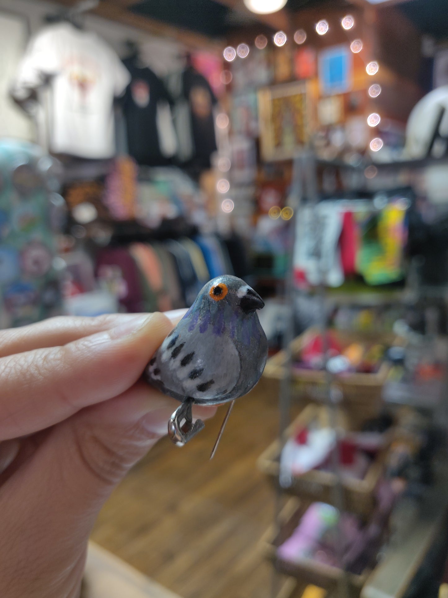 Hand-painted Bird HAT PiNs