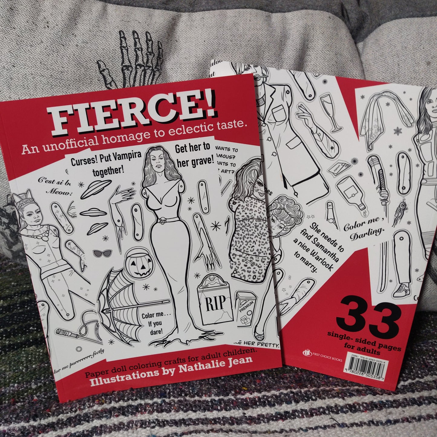 Fierce! Paper Doll COLORiNG BOOK for Adult Children