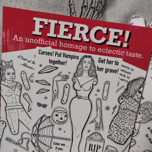 Fierce! Paper Doll COLORiNG BOOK for Adult Children