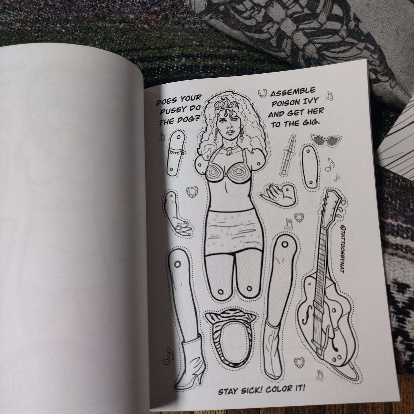 Fierce! Paper Doll COLORiNG BOOK for Adult Children