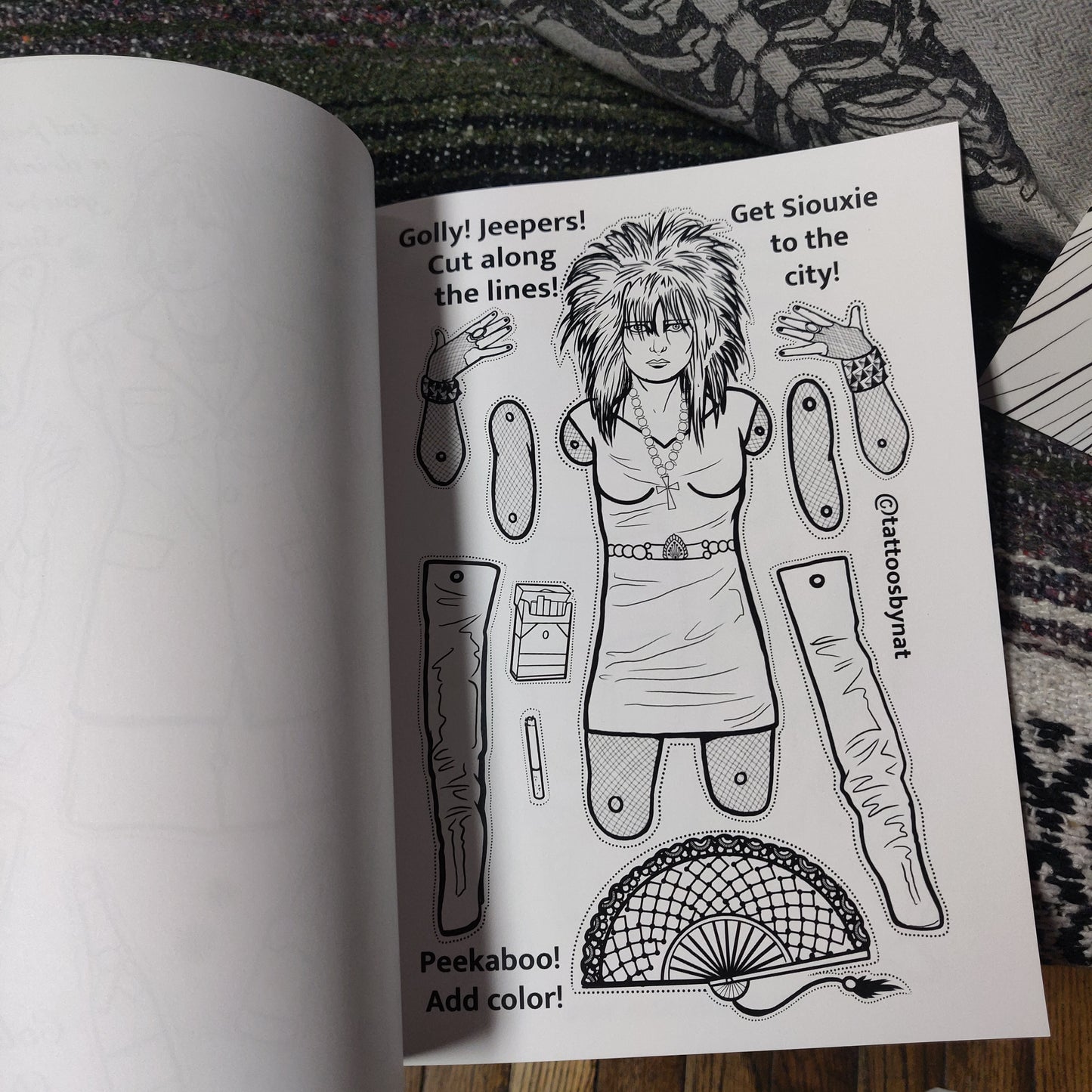 Fierce! Paper Doll COLORiNG BOOK for Adult Children