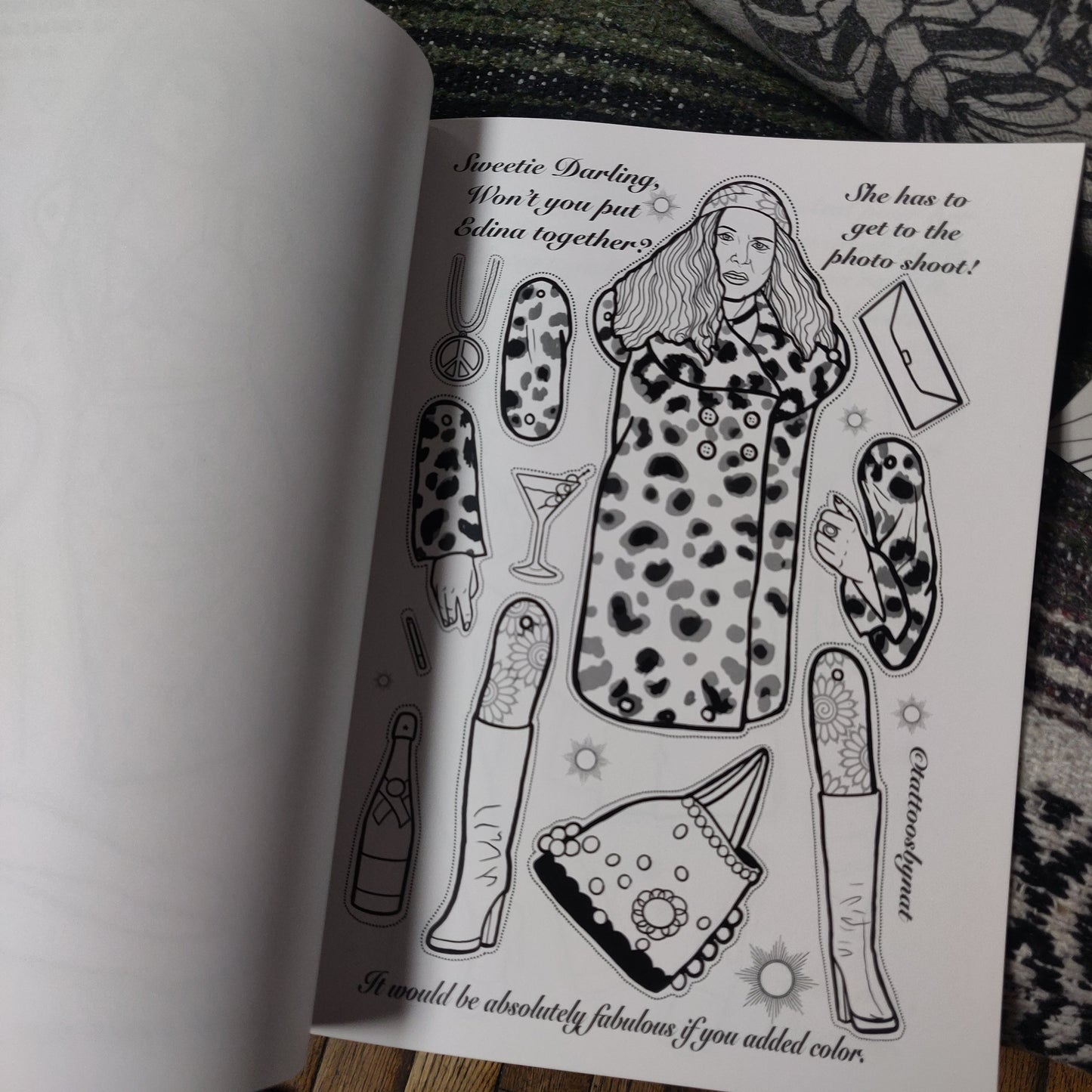 Fierce! Paper Doll COLORiNG BOOK for Adult Children