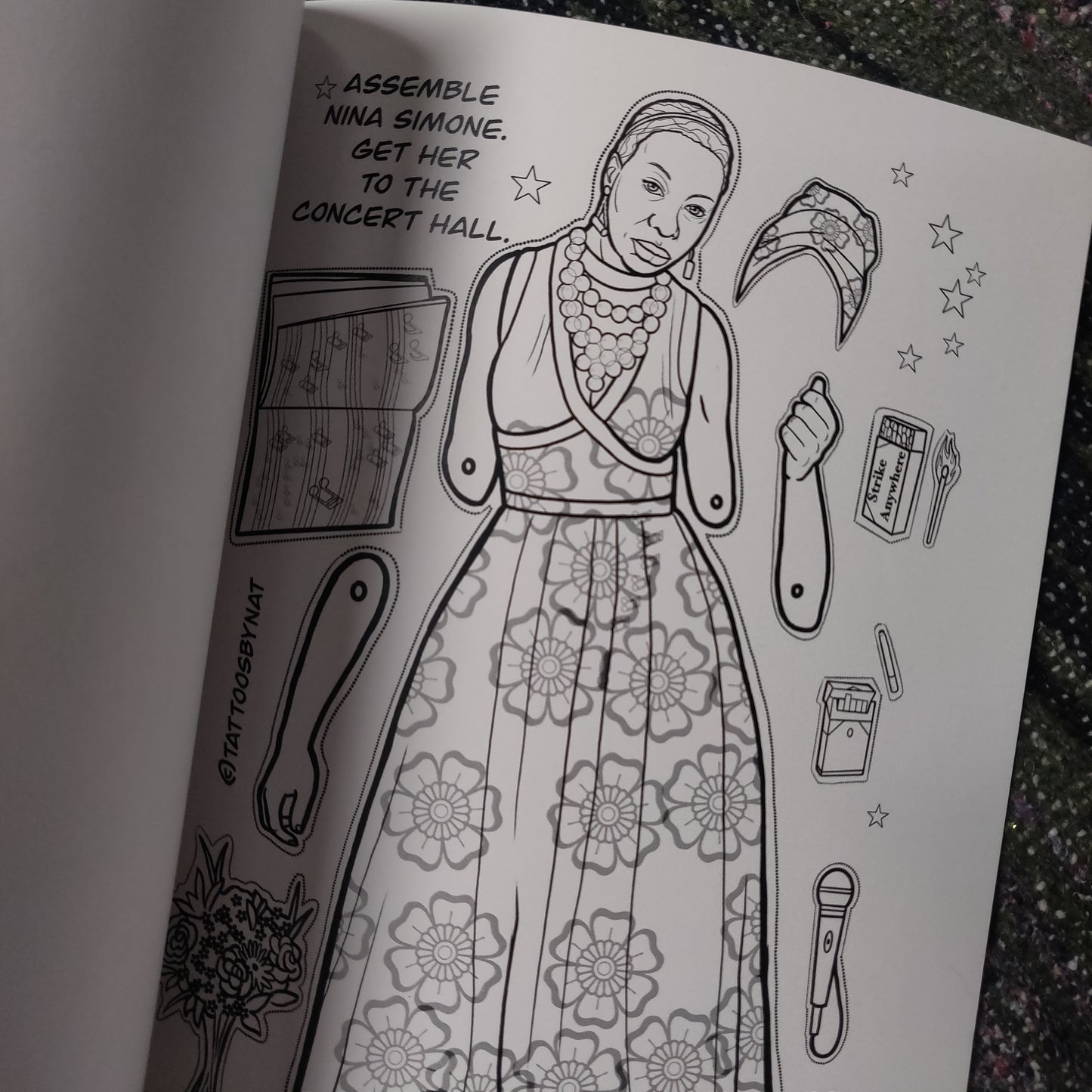 Fierce! Paper Doll COLORiNG BOOK for Adult Children