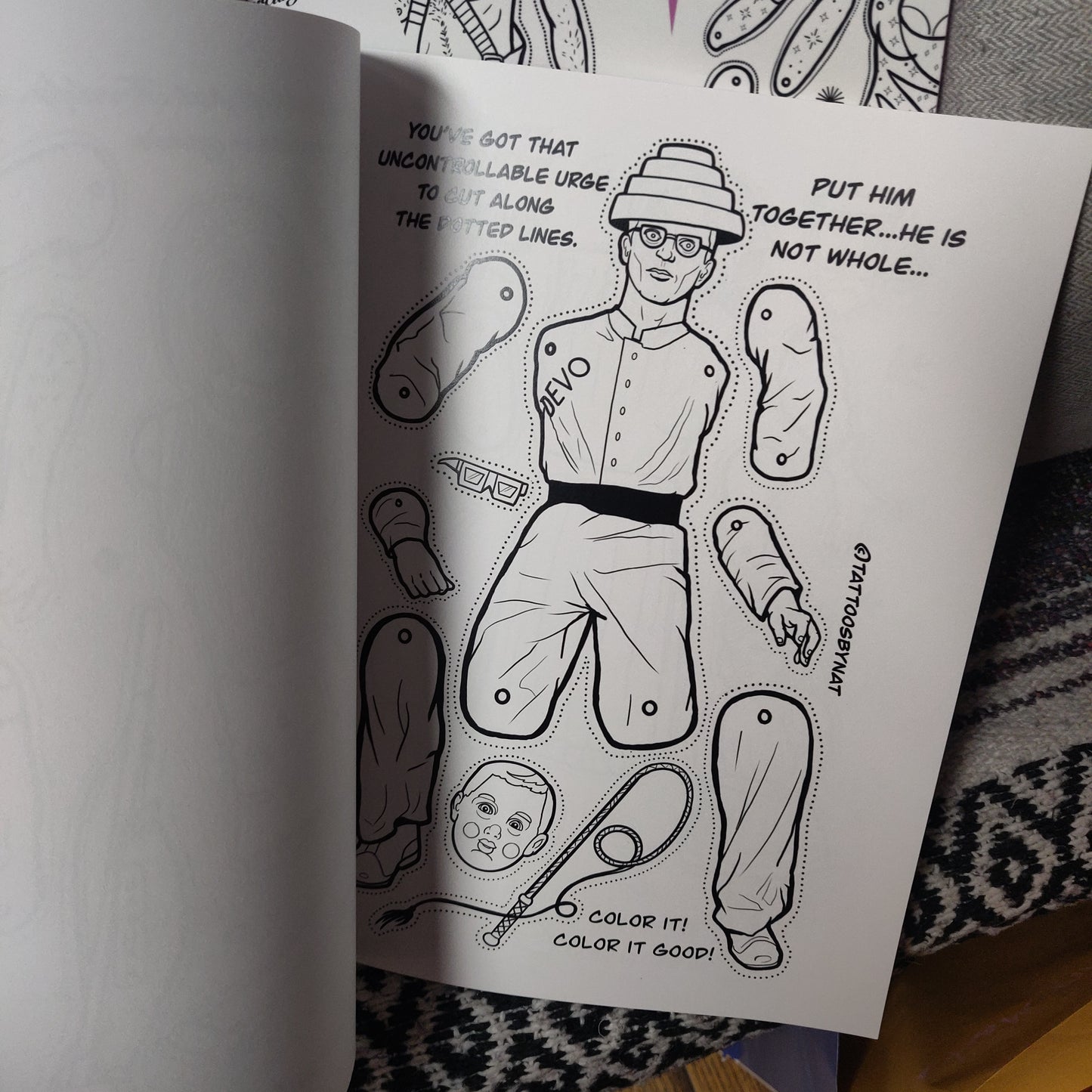 Not Mainstream : Paper Doll COLORiNG BOOK for Adult Children