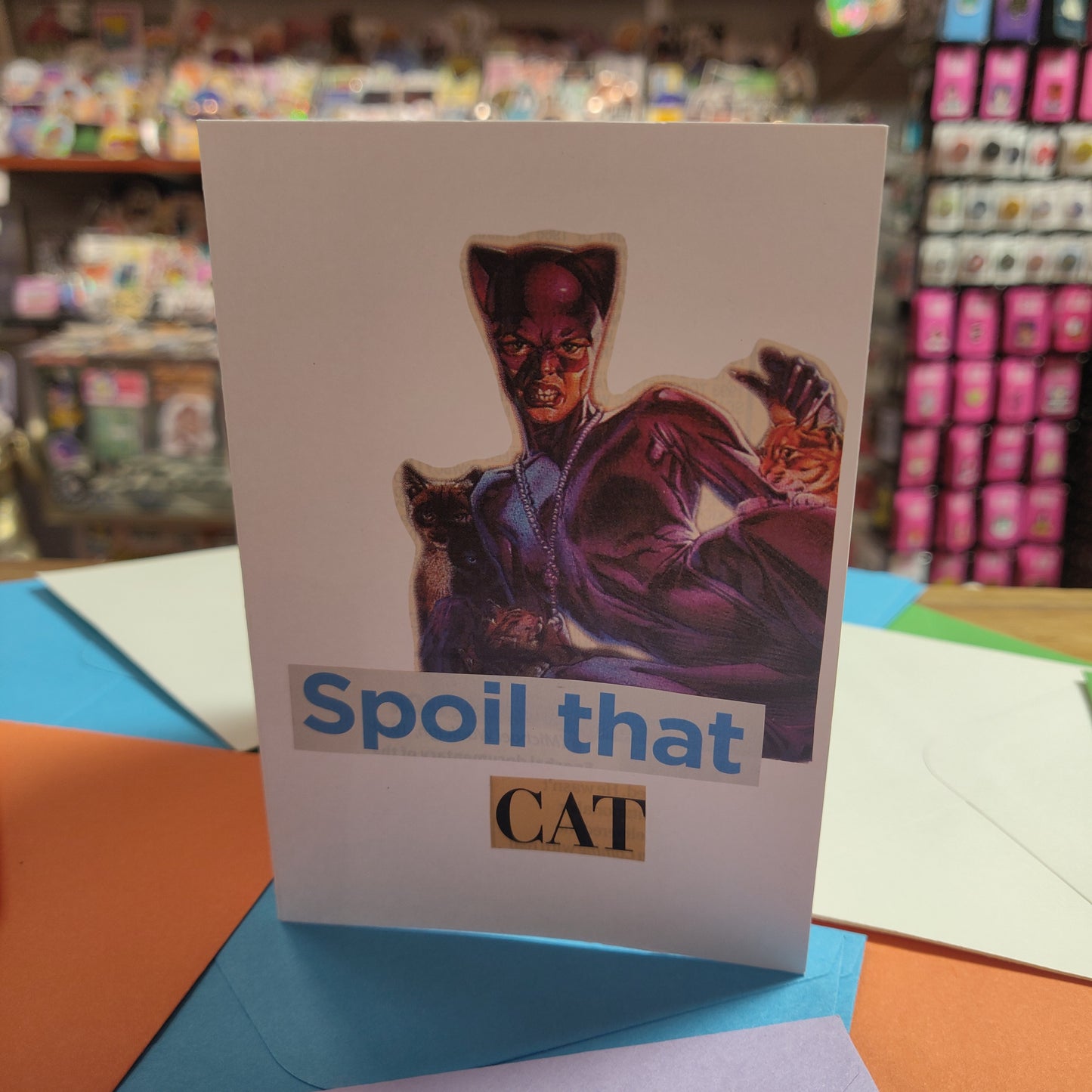 Spoil That Cat Collage GREETiNG CARD