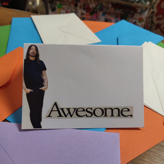 Awesome Dave Grohl Collage GREETING CARD