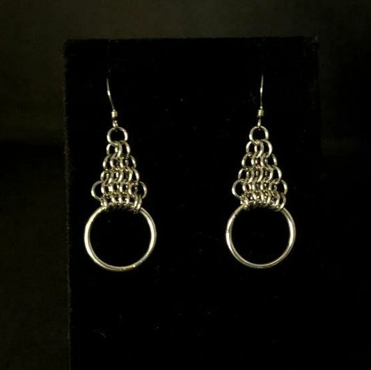 Large Ring Chainmaille EARRINGS by Sixth House Ego