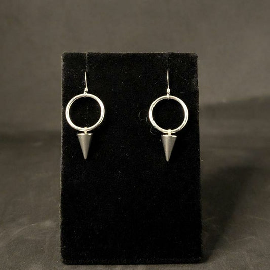 Silver Spike Door Knocker EARRINGS by Sixth House Ego