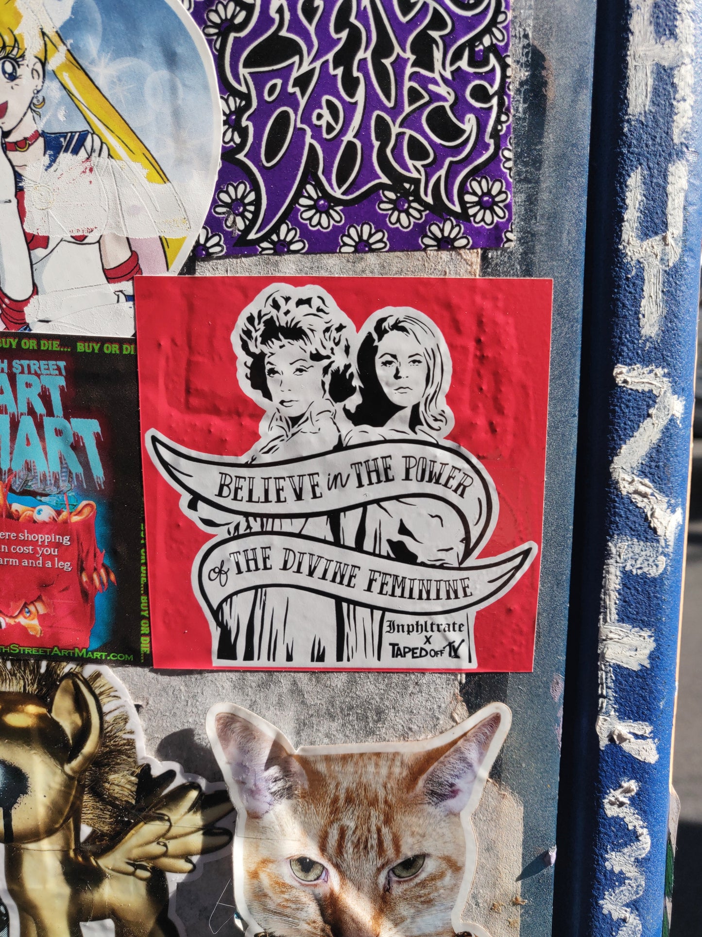 Believe in the Power of the Divine Feminine STiCKER ~ Inphltrate X Taped Off TV