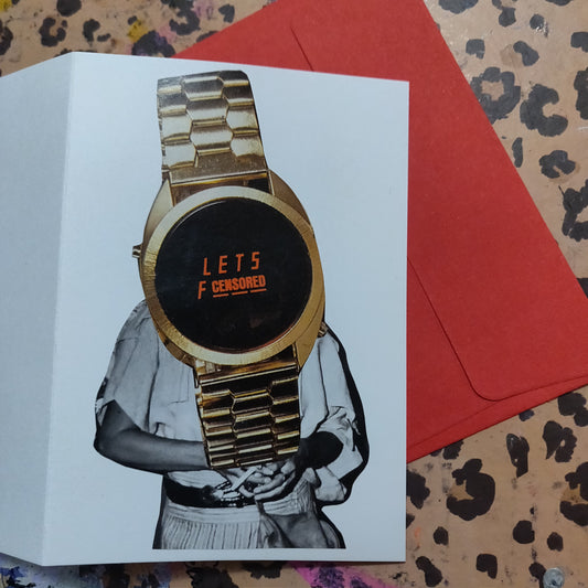 Let's F (18+) Collage GREETiNG CARD