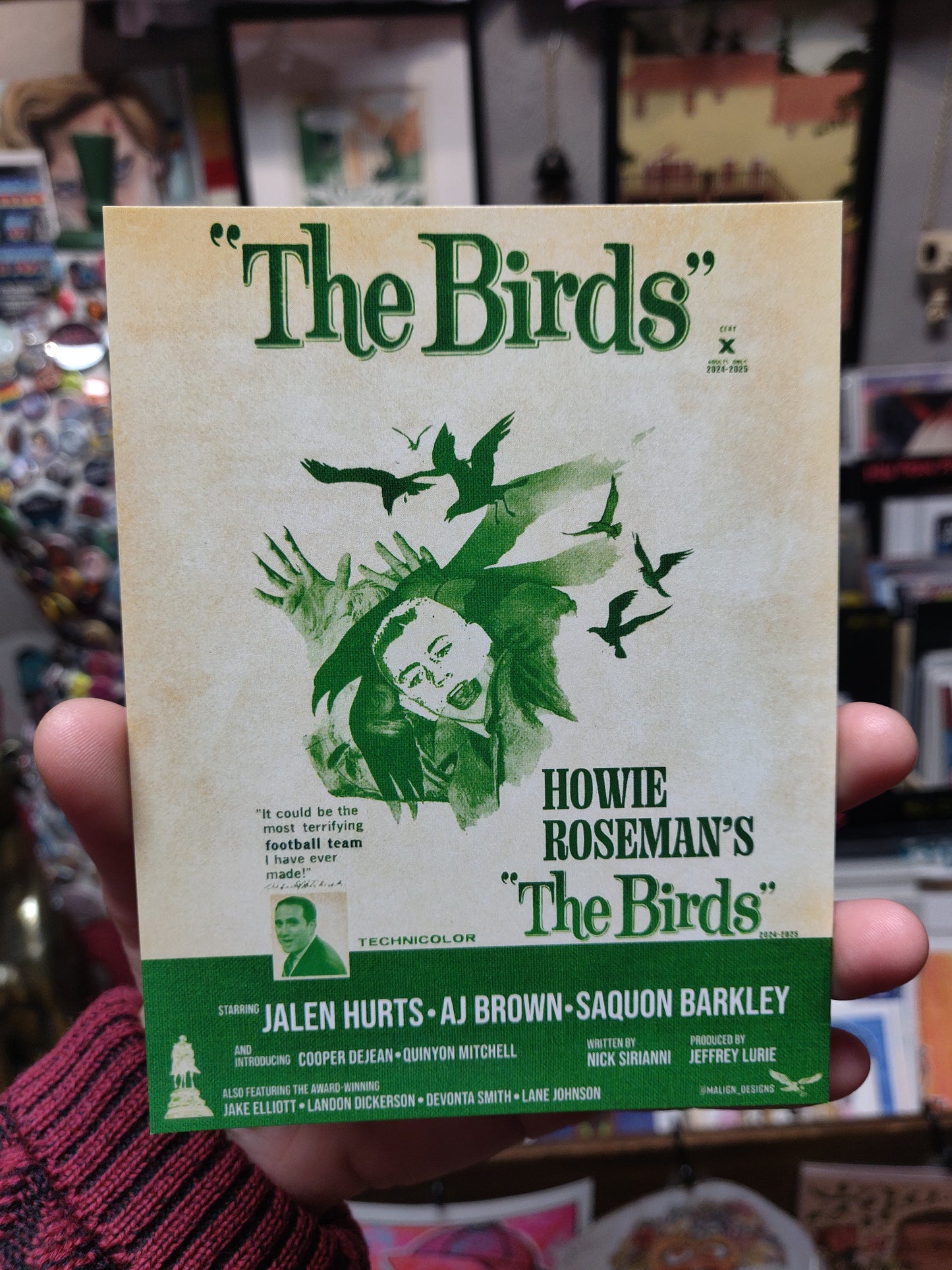 Howie Roseman's The Birds POSTCARD