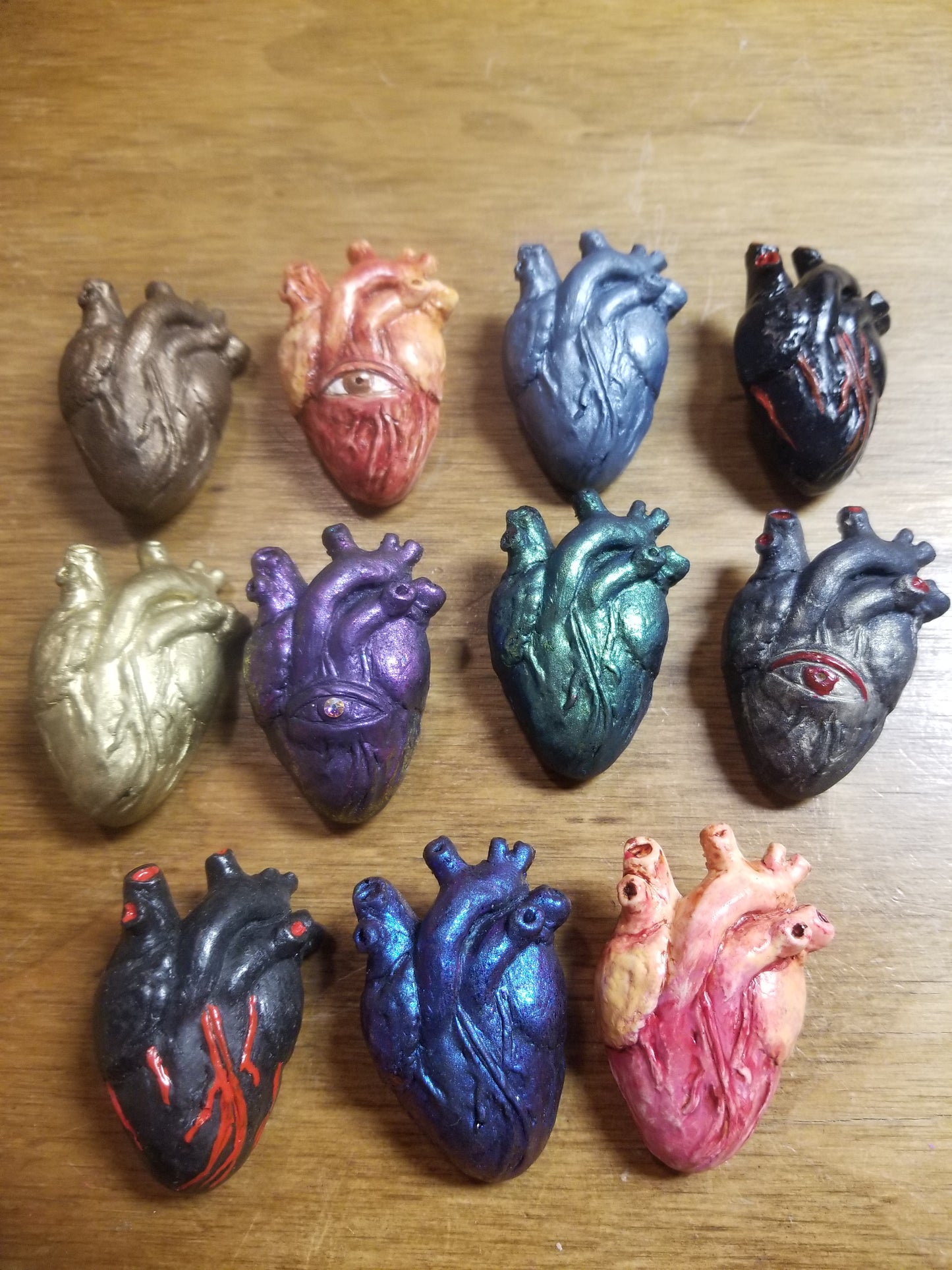 Anatomical Heart Hand-sculpted PiNS / BROOCH