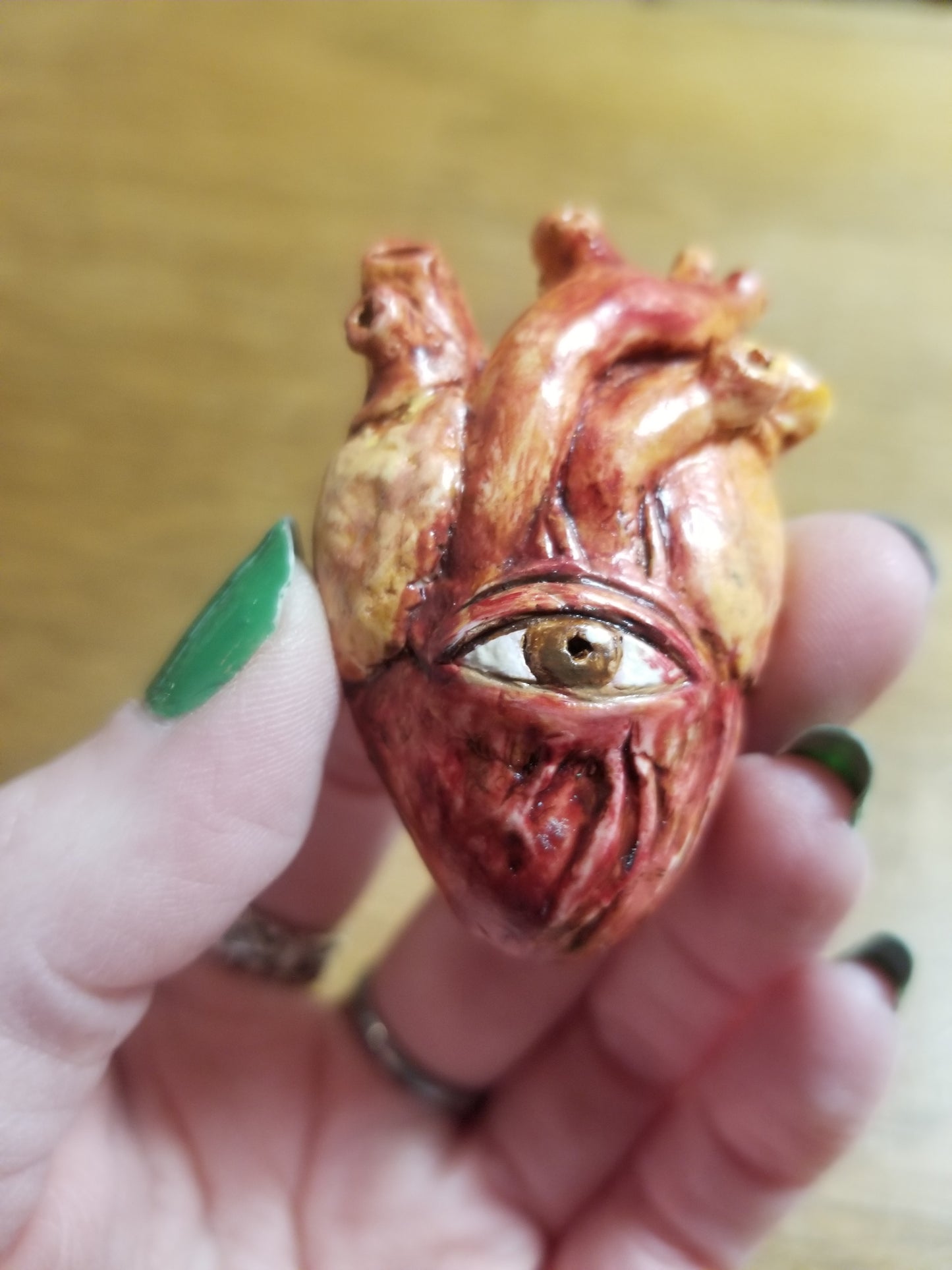 Anatomical Heart Hand-sculpted PiNS / BROOCH